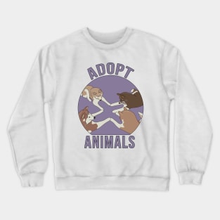 Adopt Animals Crewneck Sweatshirt